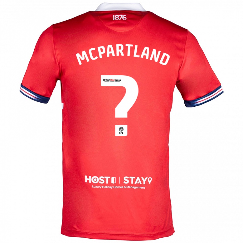 Kinder Will Mcpartland #0 Rot Heimtrikot Trikot 2023/24 T-Shirt Belgien