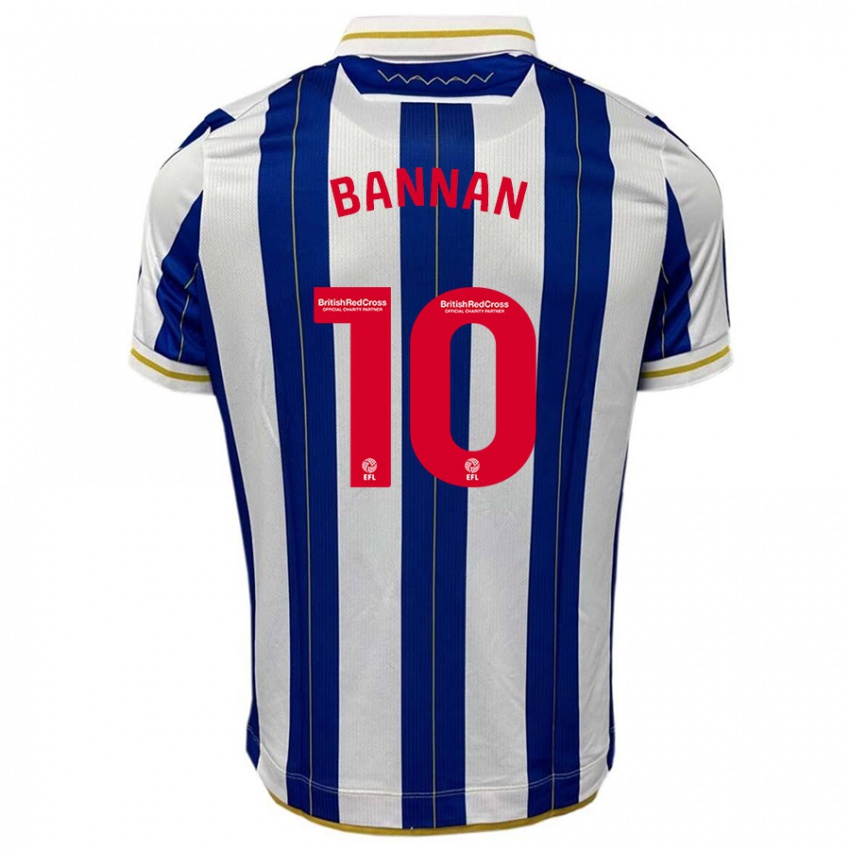 Kinderen Barry Bannan #10 Blauw Wit Thuisshirt Thuistenue 2023/24 T-Shirt België