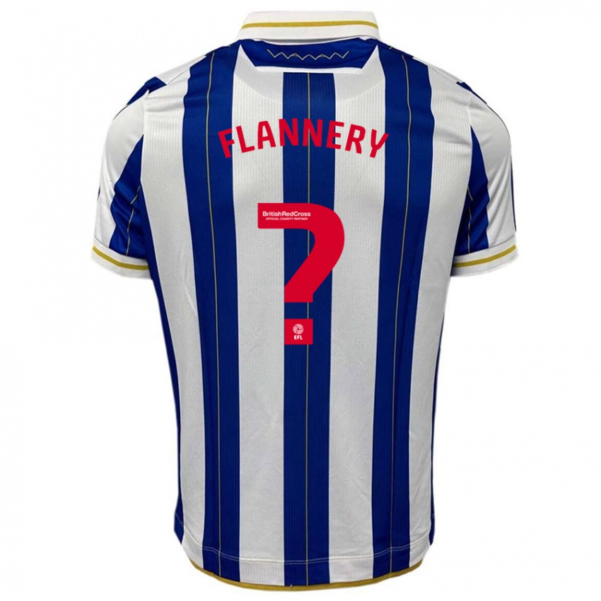 Kinderen Cian Flannery #0 Blauw Wit Thuisshirt Thuistenue 2023/24 T-Shirt België