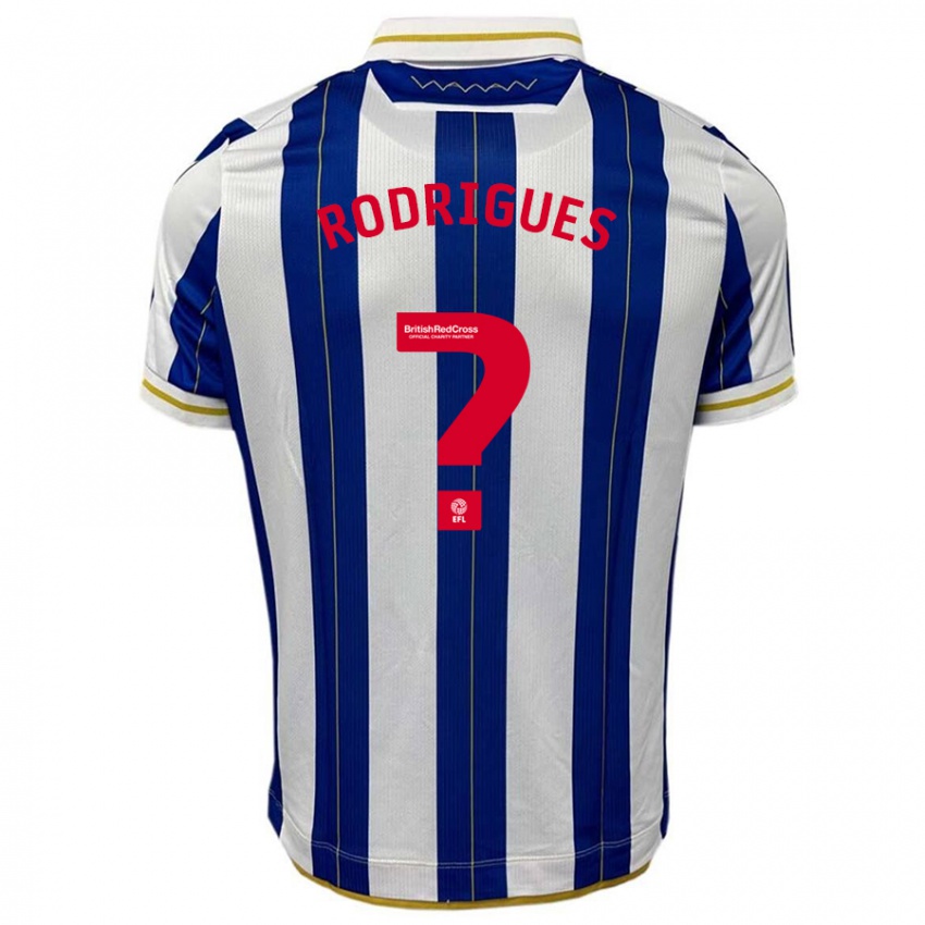 Kinderen Carlos Rodrigues #0 Blauw Wit Thuisshirt Thuistenue 2023/24 T-Shirt België