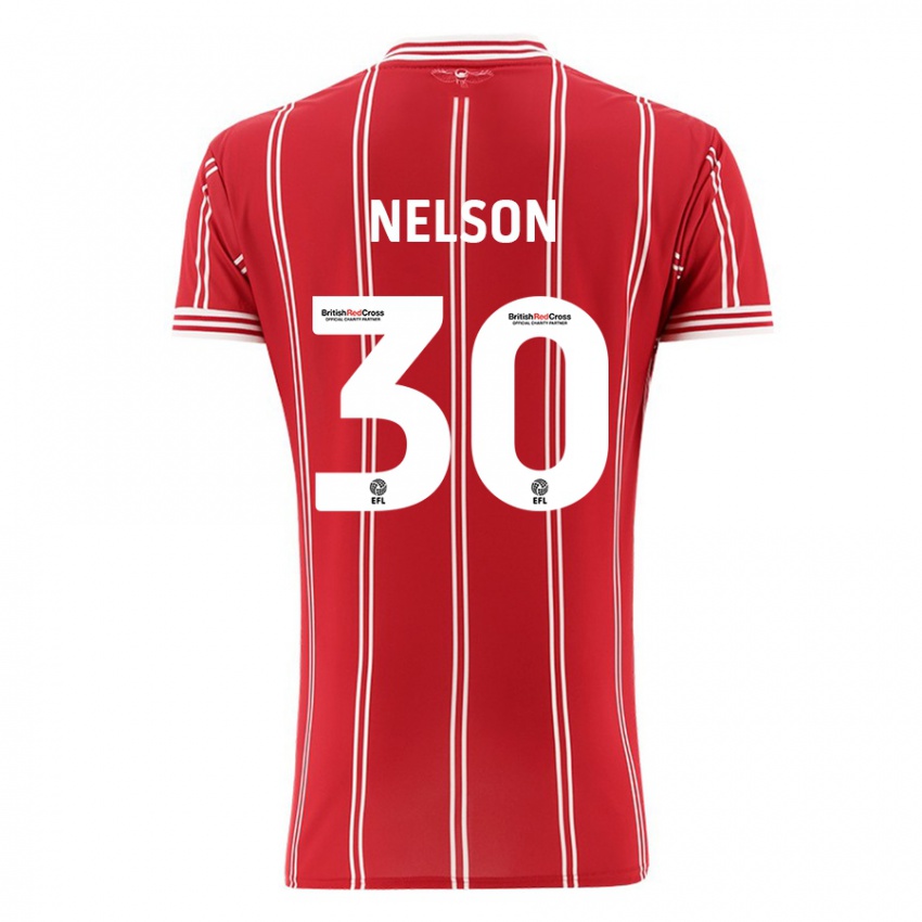 Kinderen Raekwon Nelson #30 Rood Thuisshirt Thuistenue 2023/24 T-Shirt België