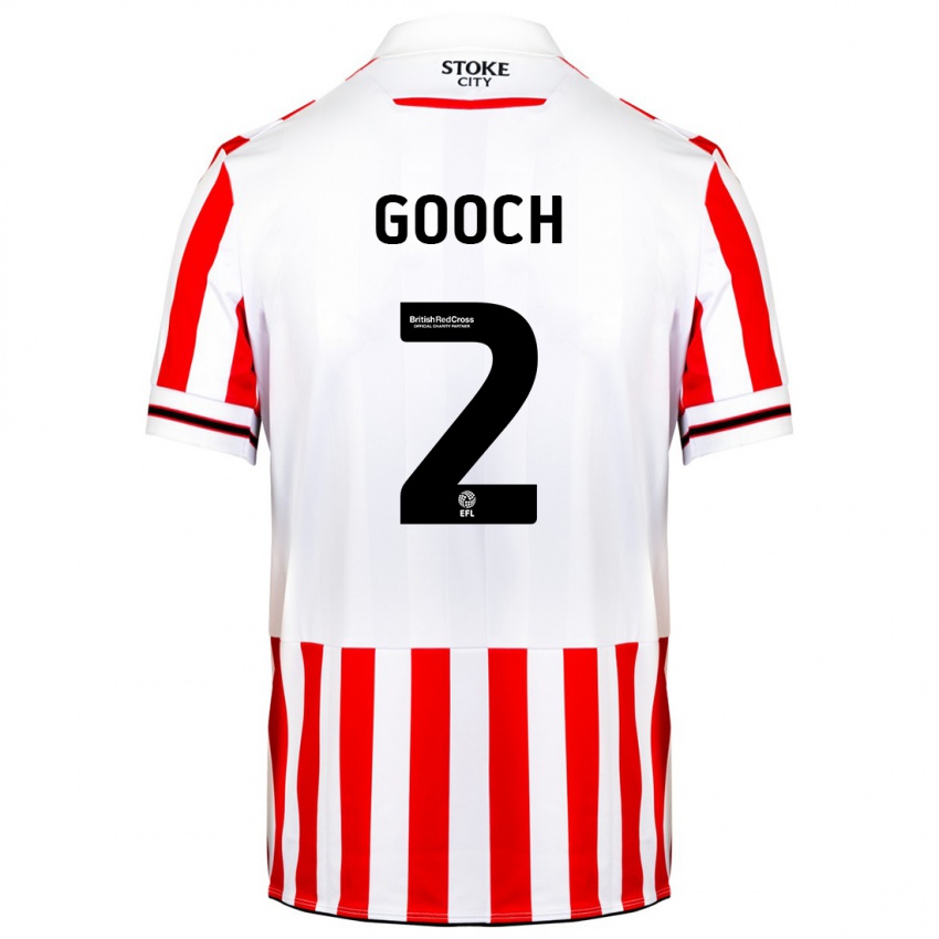 Kinder Lynden Gooch #2 Rot-Weiss Heimtrikot Trikot 2023/24 T-Shirt Belgien