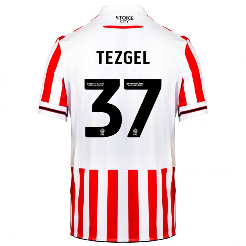 Kinderen Emre Tezgel #37 Rood Wit Thuisshirt Thuistenue 2023/24 T-Shirt België