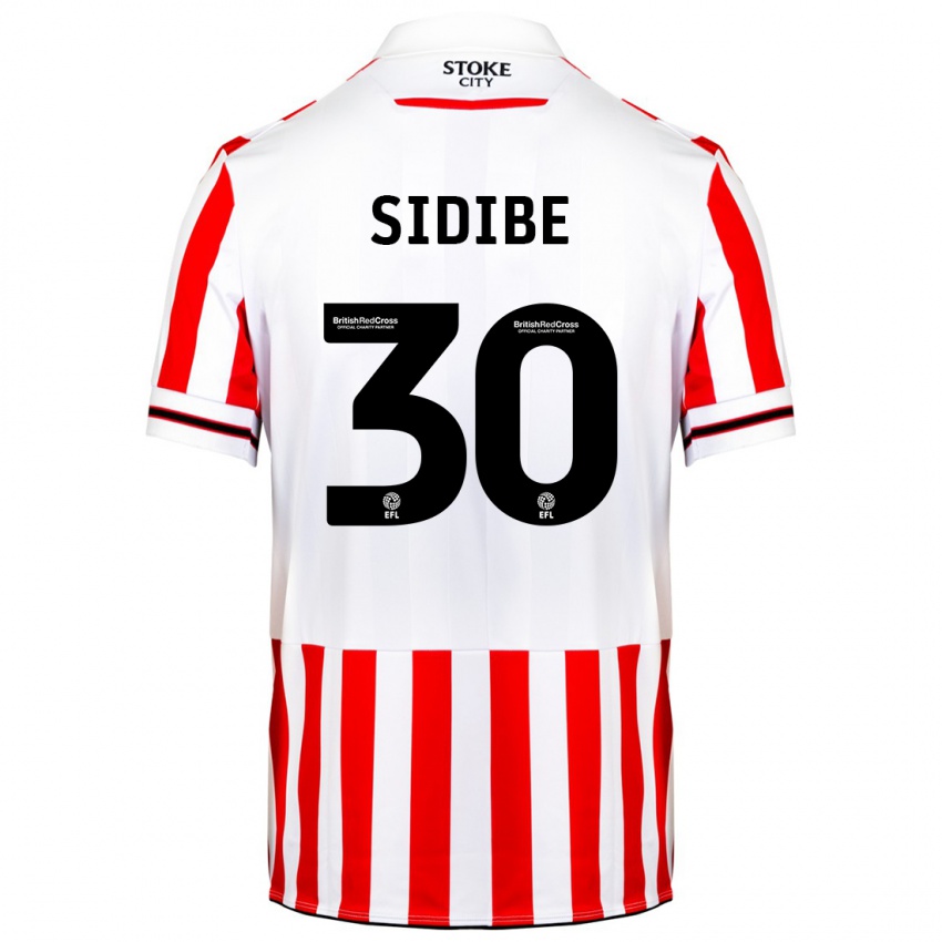 Kinderen Souleymane Sidibe #30 Rood Wit Thuisshirt Thuistenue 2023/24 T-Shirt België