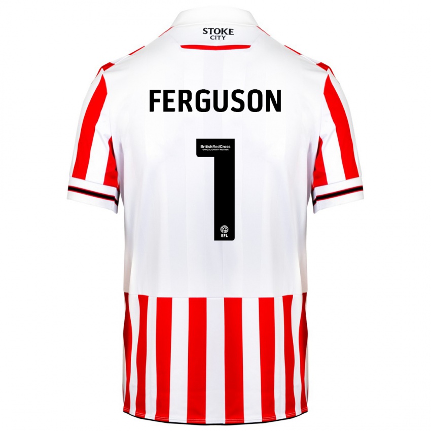 Kinderen Georgie Ferguson #1 Rood Wit Thuisshirt Thuistenue 2023/24 T-Shirt België