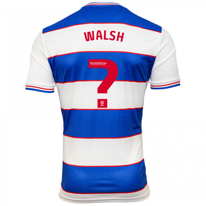 Enfant Maillot Joe Walsh #0 Blanc Bleu Tenues Domicile 2023/24 T-Shirt Belgique