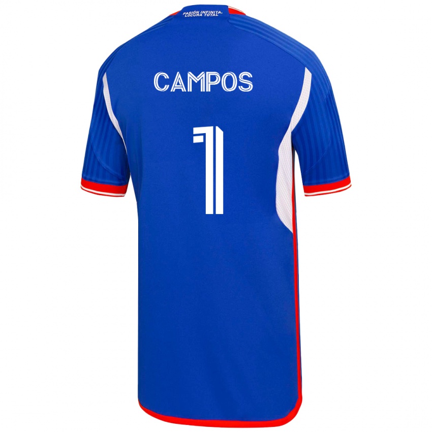 Kinder Cristóbal Campos #1 Blau Heimtrikot Trikot 2023/24 T-Shirt Belgien