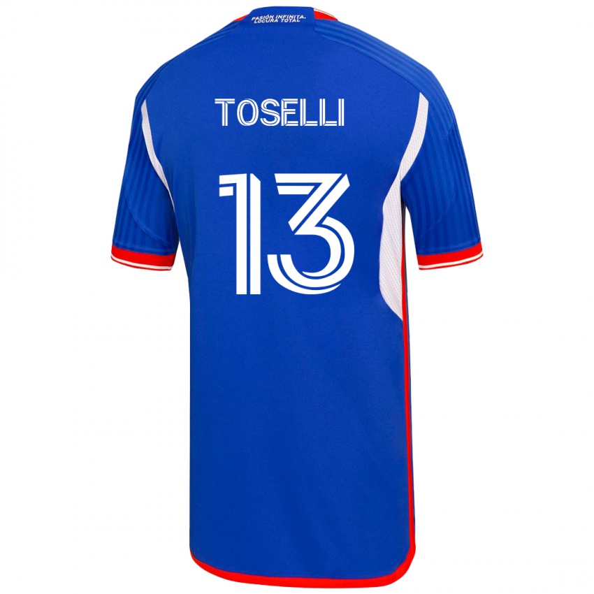 Kinderen Cristopher Toselli #13 Blauw Thuisshirt Thuistenue 2023/24 T-Shirt België
