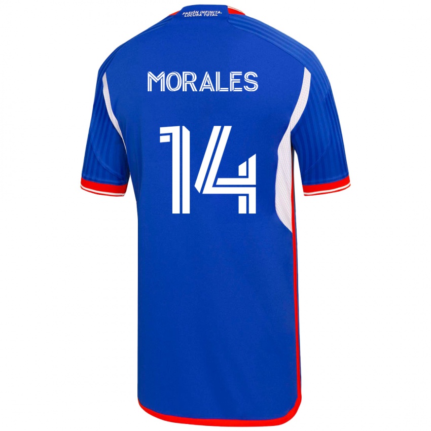 Kinderen Marcelo Morales #14 Blauw Thuisshirt Thuistenue 2023/24 T-Shirt België