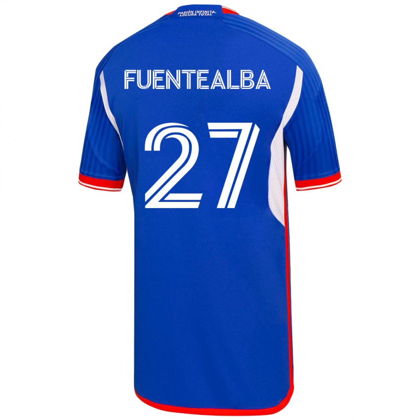 Kinderen Jeison Fuentealba #27 Blauw Thuisshirt Thuistenue 2023/24 T-Shirt België
