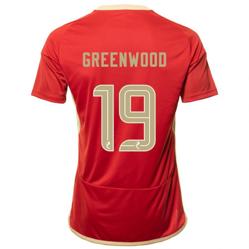 Kinder Brodie Greenwood #19 Rot Heimtrikot Trikot 2023/24 T-Shirt Belgien