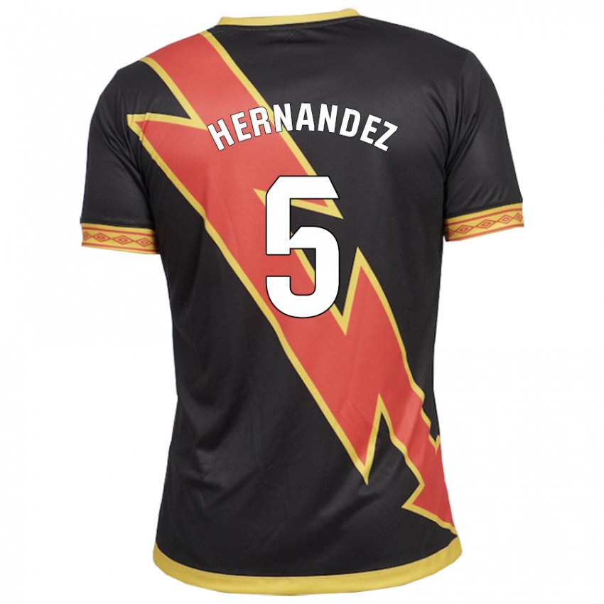 Kinder Aridane Hernández #5 Schwarz Auswärtstrikot Trikot 2023/24 T-Shirt Belgien