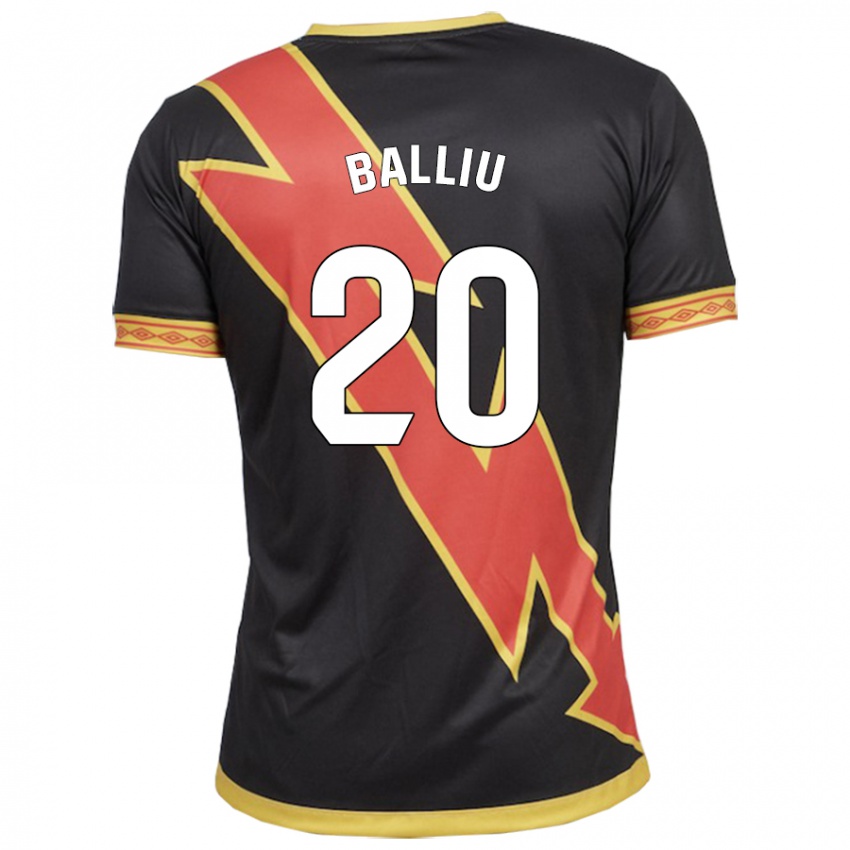 Kinder Iván Balliu #20 Schwarz Auswärtstrikot Trikot 2023/24 T-Shirt Belgien