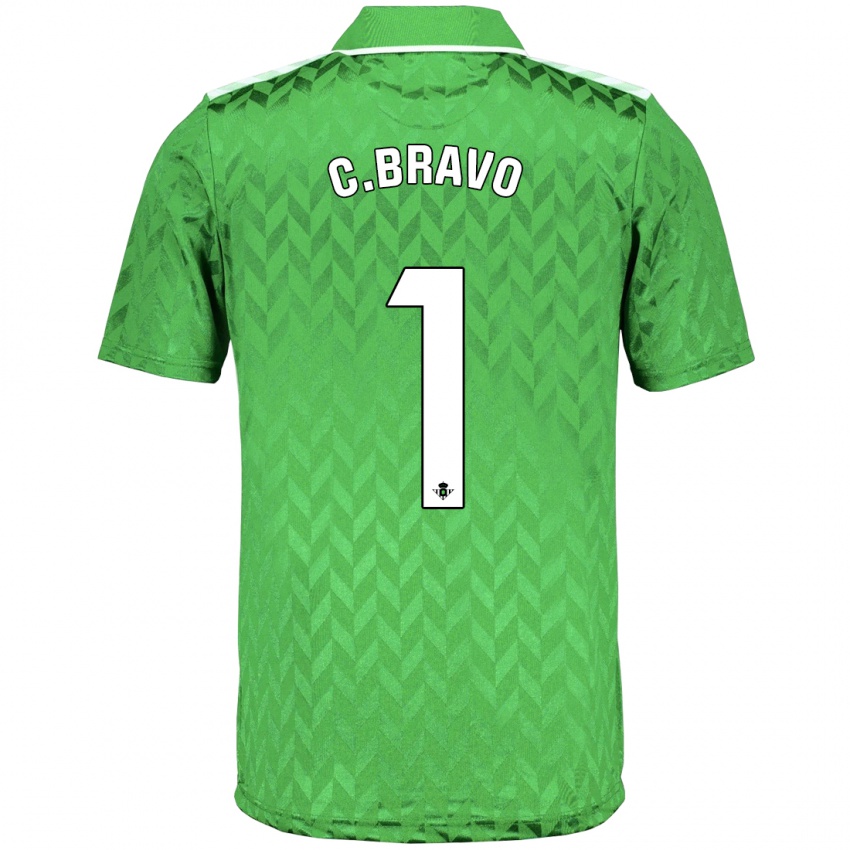 Kinder Claudio Bravo #1 Grün Auswärtstrikot Trikot 2023/24 T-Shirt Belgien
