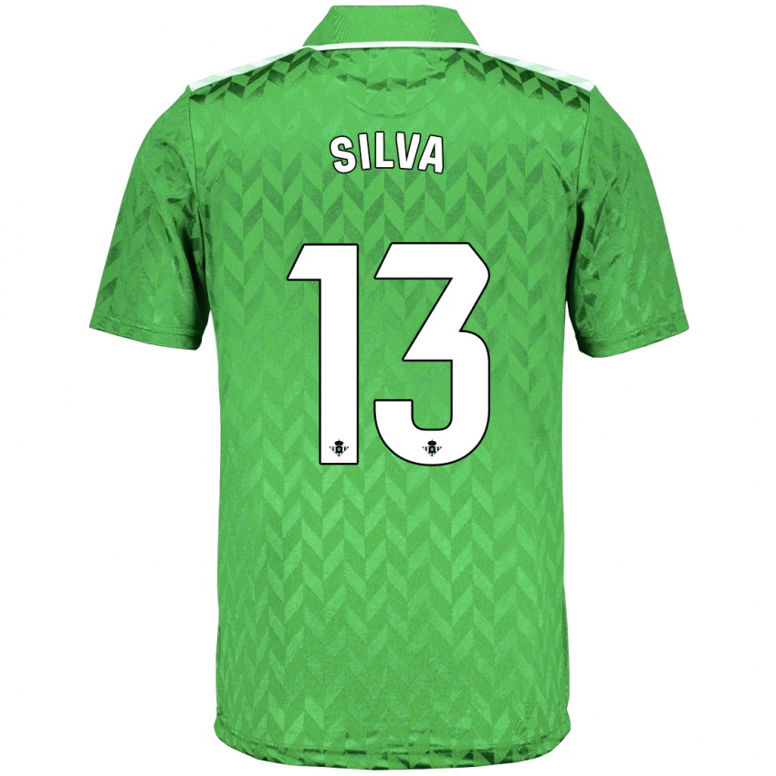 Kinder Rui Silva #13 Grün Auswärtstrikot Trikot 2023/24 T-Shirt Belgien