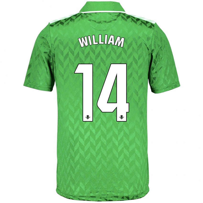 Enfant Maillot William Carvalho #14 Vert Tenues Extérieur 2023/24 T-Shirt Belgique