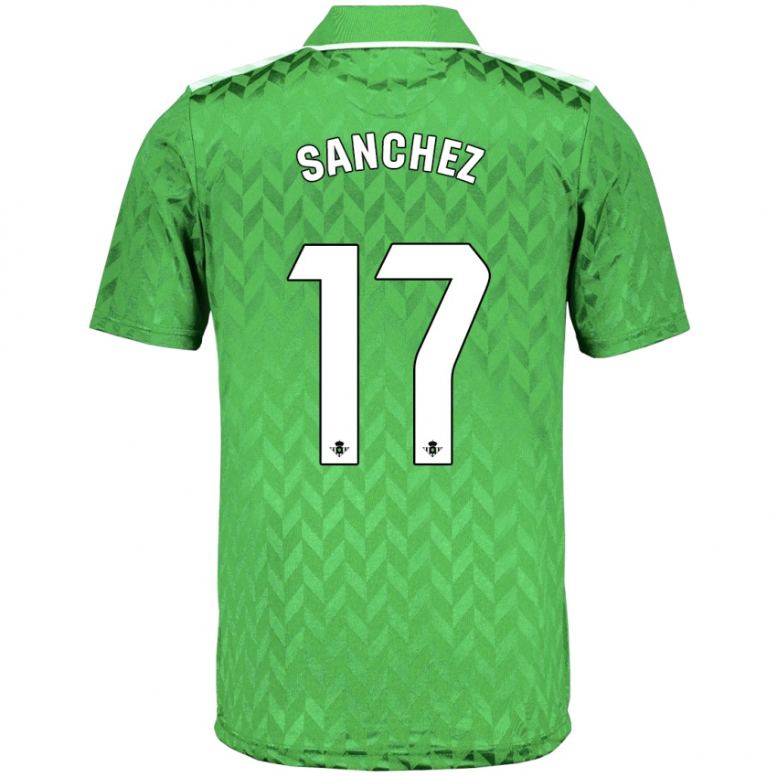 Kinder Rodri Sánchez #17 Grün Auswärtstrikot Trikot 2023/24 T-Shirt Belgien