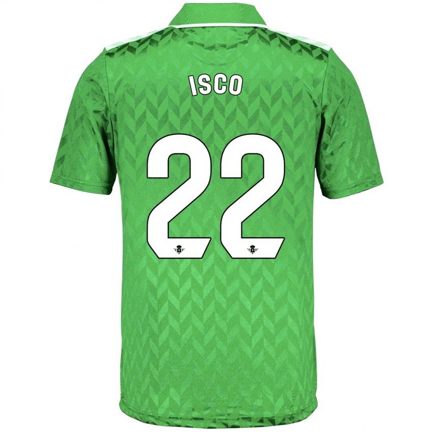 Kinder Isco #22 Grün Auswärtstrikot Trikot 2023/24 T-Shirt Belgien
