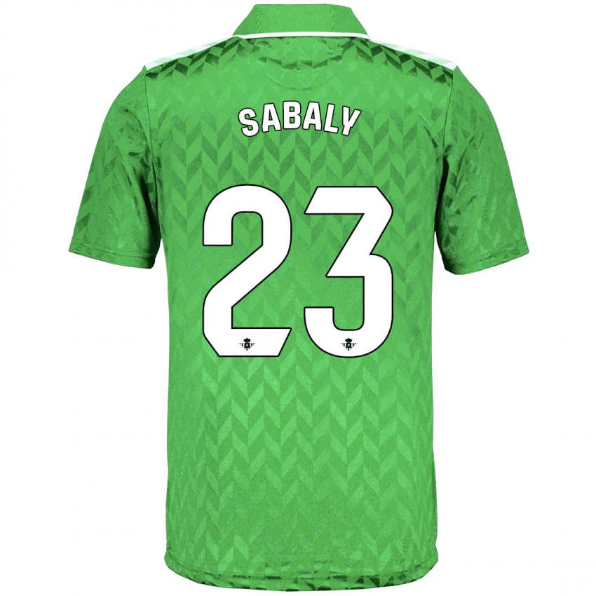 Enfant Maillot Youssouf Sabaly #23 Vert Tenues Extérieur 2023/24 T-Shirt Belgique