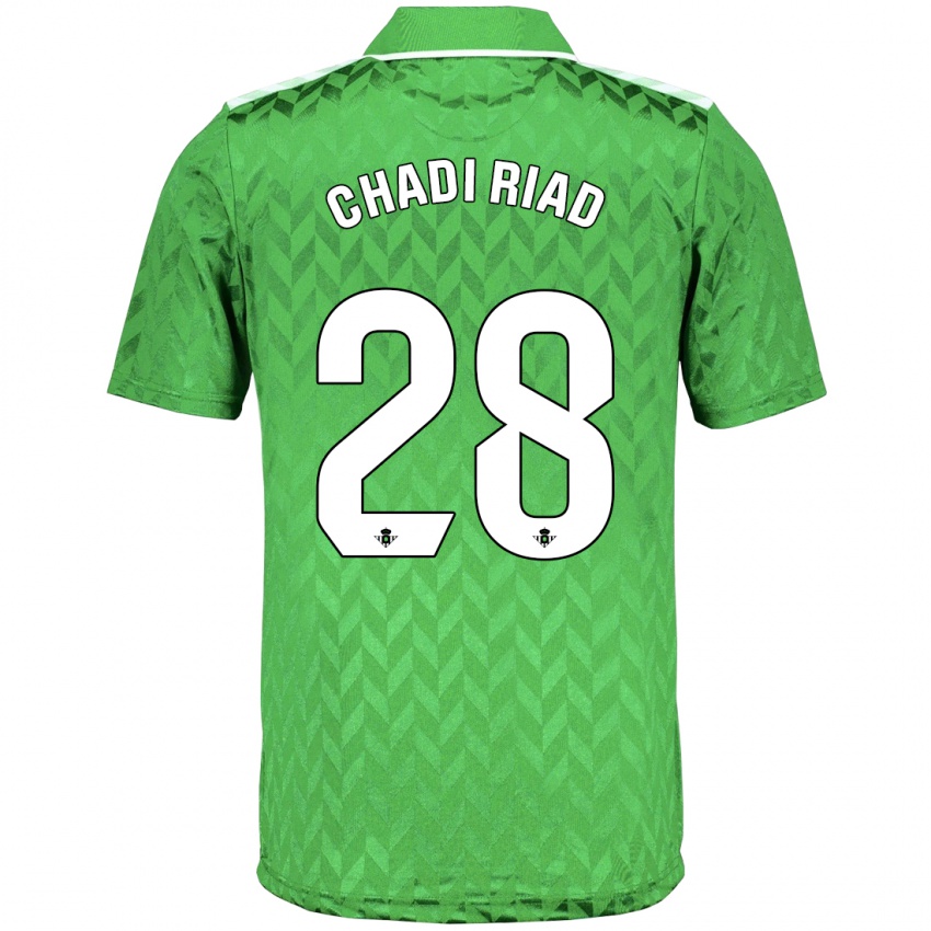 Enfant Maillot Chadi Riad #28 Vert Tenues Extérieur 2023/24 T-Shirt Belgique