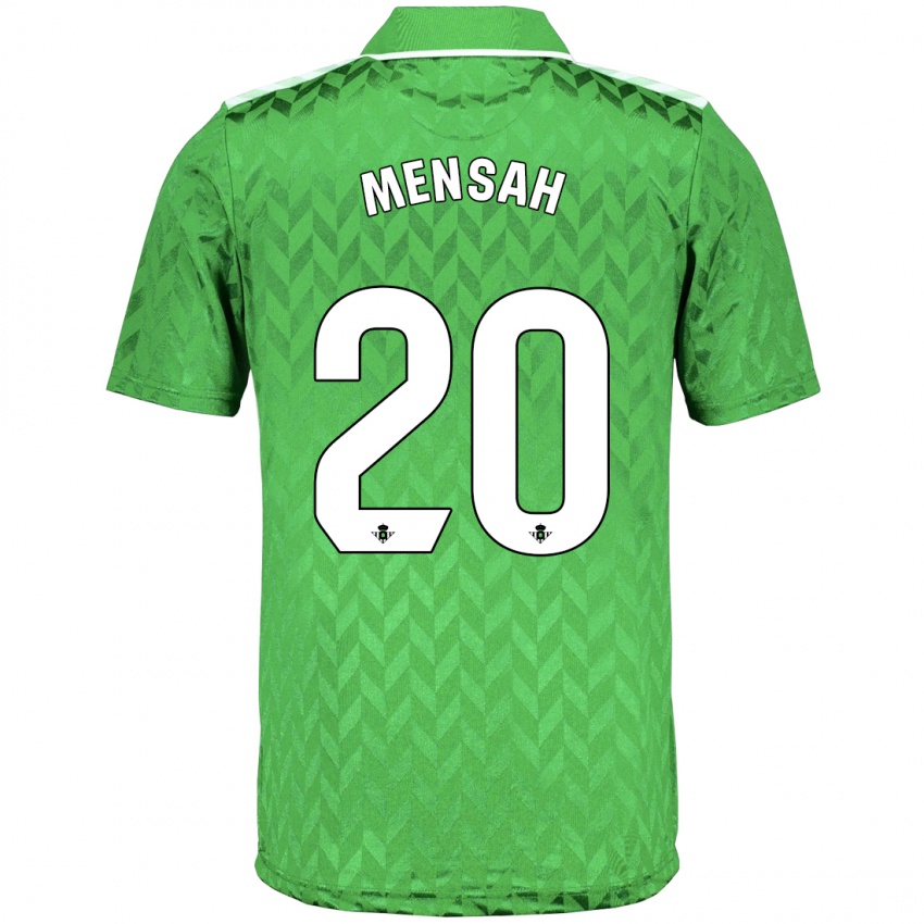 Kinder Mawuli Mensah #20 Grün Auswärtstrikot Trikot 2023/24 T-Shirt Belgien