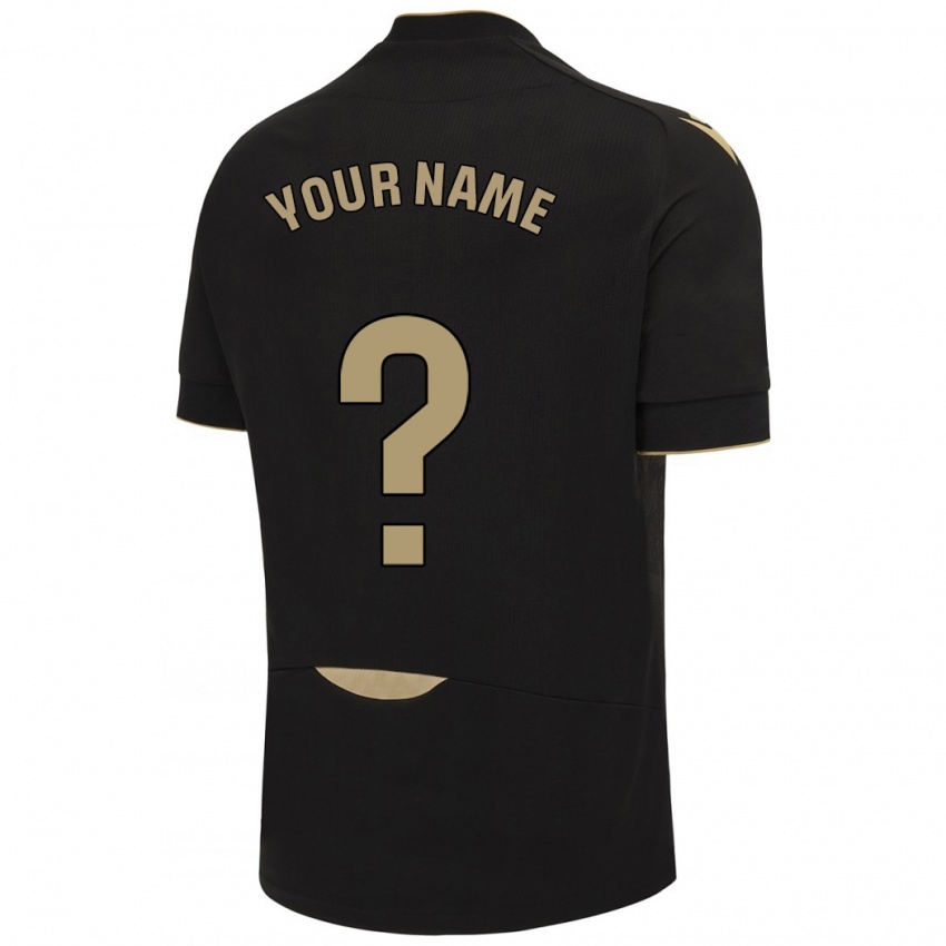 Kinder Ihren Namen #0 Schwarz Auswärtstrikot Trikot 2023/24 T-Shirt Belgien