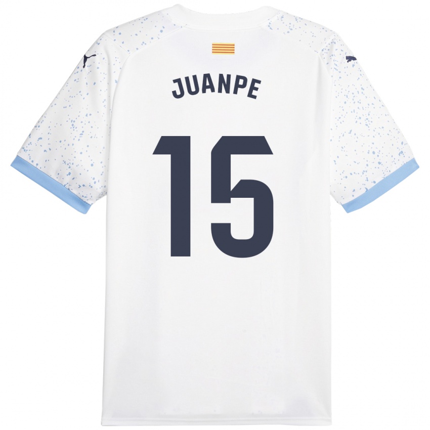 Kinder Juanpe #15 Weiß Auswärtstrikot Trikot 2023/24 T-Shirt Belgien