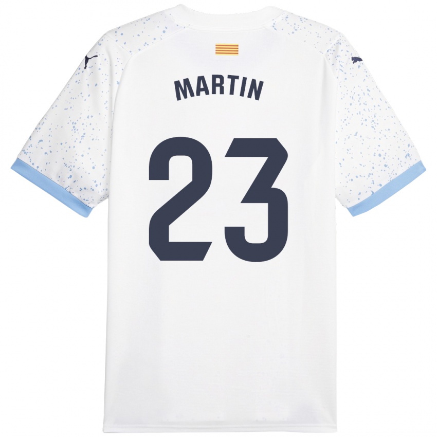 Kinder Iván Martín #23 Weiß Auswärtstrikot Trikot 2023/24 T-Shirt Belgien