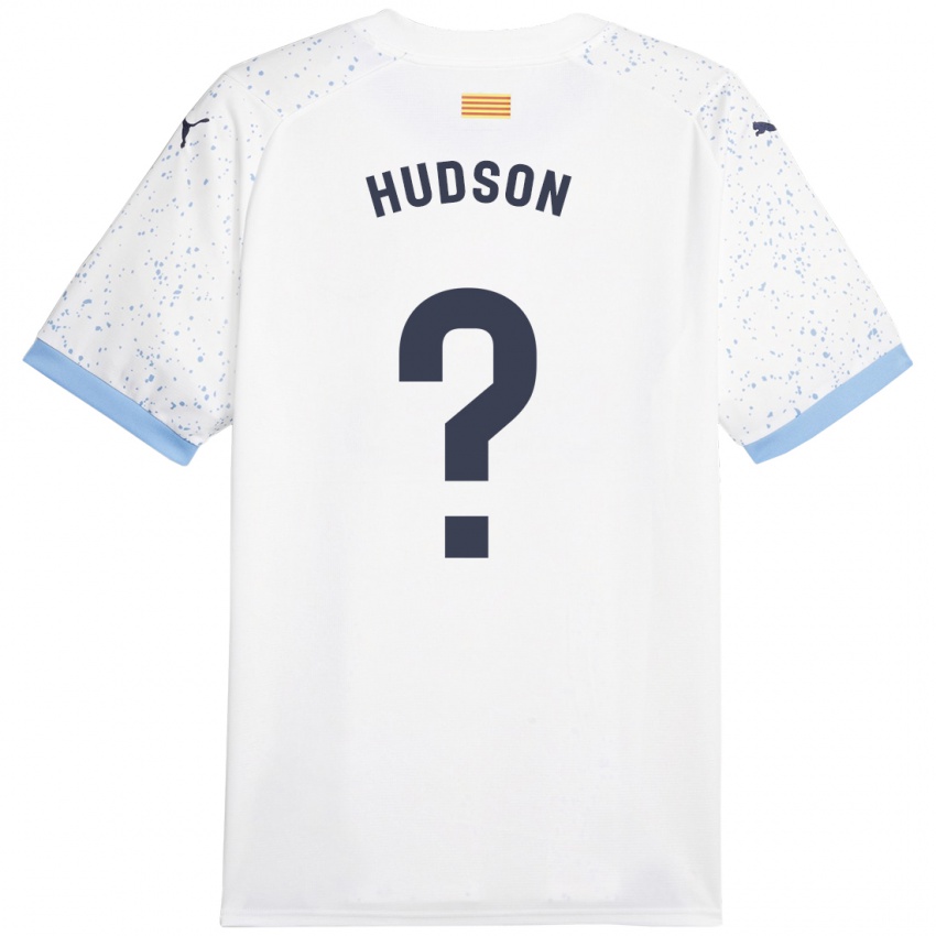 Kinder Hudson #0 Weiß Auswärtstrikot Trikot 2023/24 T-Shirt Belgien