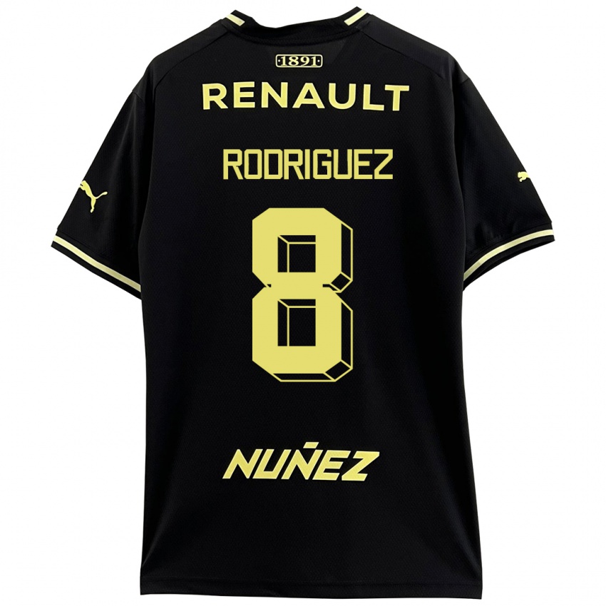 Kinder Sebastián Rodríguez #8 Schwarz Auswärtstrikot Trikot 2023/24 T-Shirt Belgien