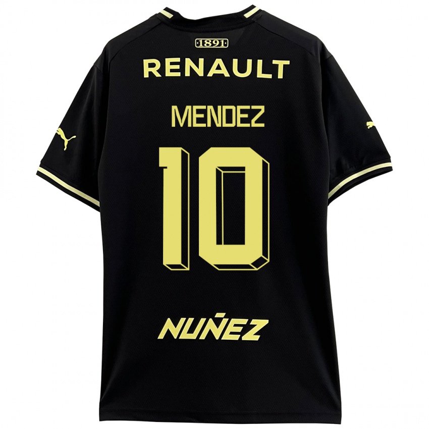 Kinder Kevin Méndez #10 Schwarz Auswärtstrikot Trikot 2023/24 T-Shirt Belgien