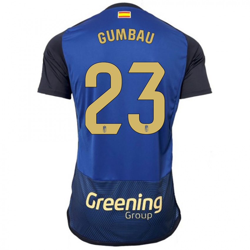 Kinder Gerard Gumbau #23 Marine Auswärtstrikot Trikot 2023/24 T-Shirt Belgien
