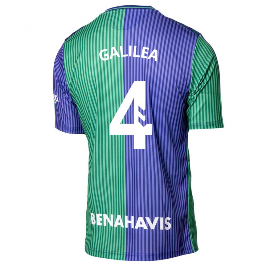 Kinder Einar Galilea #4 Grün Blau Auswärtstrikot Trikot 2023/24 T-Shirt Belgien
