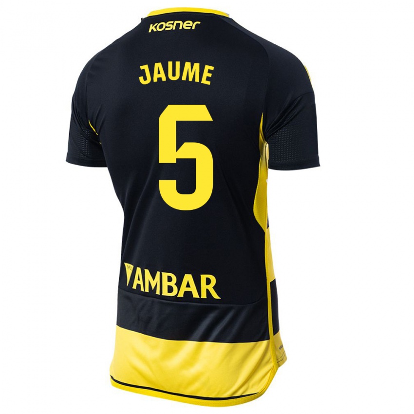 Kinder Jaume Grau #5 Schwarz Gelb Auswärtstrikot Trikot 2023/24 T-Shirt Belgien