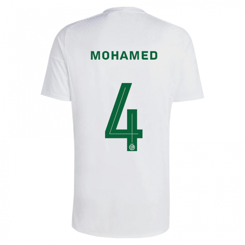 Kinder Ali Mohamed #4 Grün Blau Auswärtstrikot Trikot 2023/24 T-Shirt Belgien