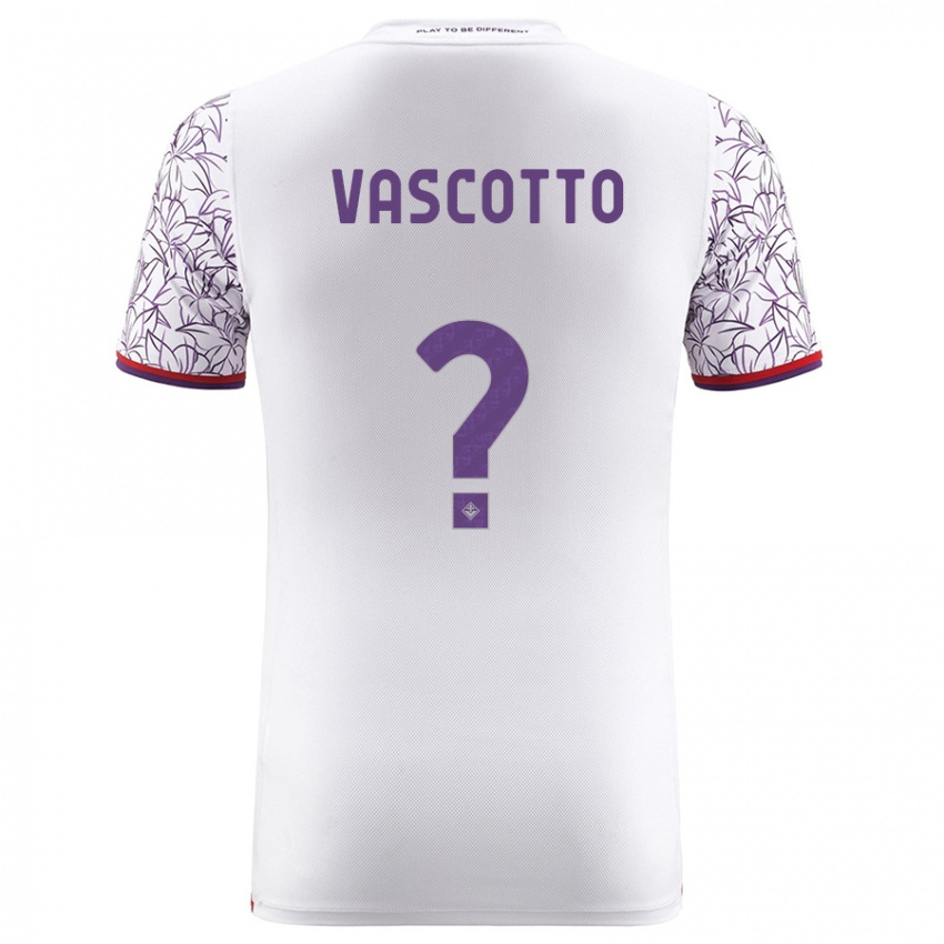 Kinder Edoardo Vascotto #0 Weiß Auswärtstrikot Trikot 2023/24 T-Shirt Belgien