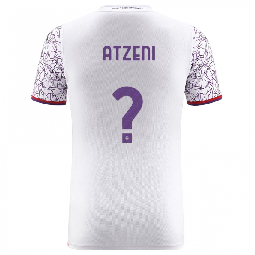 Kinder Davide Atzeni #0 Weiß Auswärtstrikot Trikot 2023/24 T-Shirt Belgien