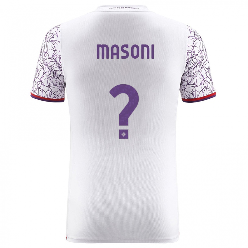 Kinder Tommaso Masoni #0 Weiß Auswärtstrikot Trikot 2023/24 T-Shirt Belgien