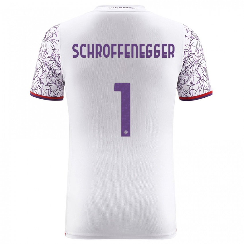 Kinder Katja Schroffenegger #1 Weiß Auswärtstrikot Trikot 2023/24 T-Shirt Belgien