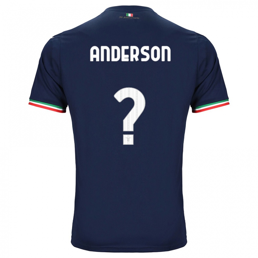 Enfant Maillot André Anderson #0 Marin Tenues Extérieur 2023/24 T-Shirt Belgique