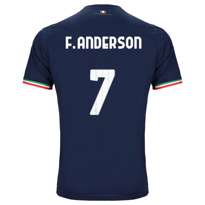Kinder Felipe Anderson #7 Marine Auswärtstrikot Trikot 2023/24 T-Shirt Belgien
