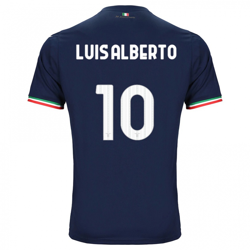 Kinder Luis Alberto #10 Marine Auswärtstrikot Trikot 2023/24 T-Shirt Belgien