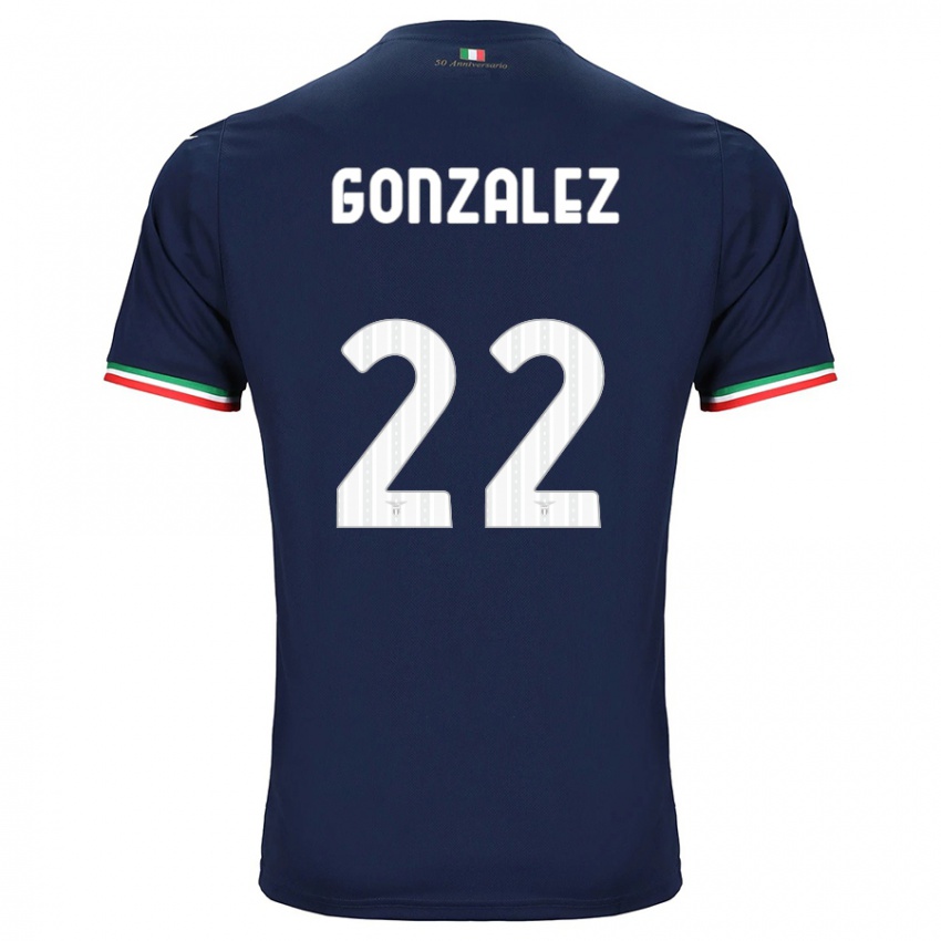 Kinder Diego González #22 Marine Auswärtstrikot Trikot 2023/24 T-Shirt Belgien