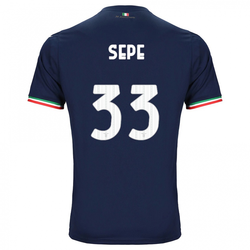 Enfant Maillot Luigi Sepe #33 Marin Tenues Extérieur 2023/24 T-Shirt Belgique