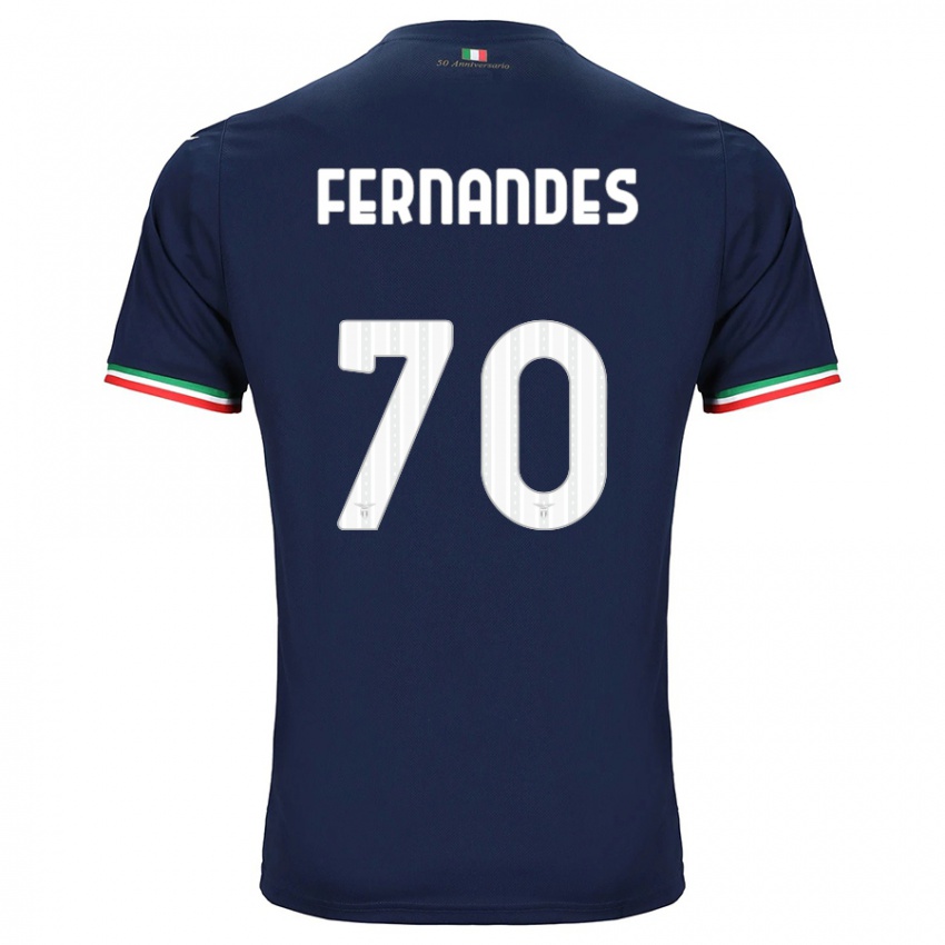 Kinder Saná Fernandes #70 Marine Auswärtstrikot Trikot 2023/24 T-Shirt Belgien