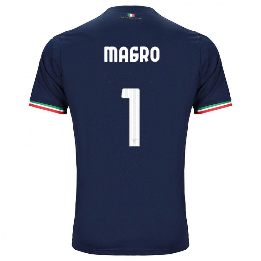 Kinder Federico Magro #1 Marine Auswärtstrikot Trikot 2023/24 T-Shirt Belgien
