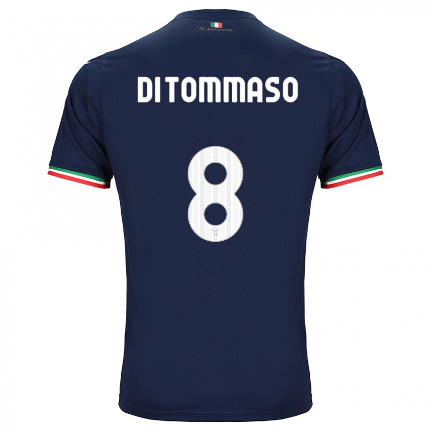 Kinder Leonardo Di Tommaso #8 Marine Auswärtstrikot Trikot 2023/24 T-Shirt Belgien