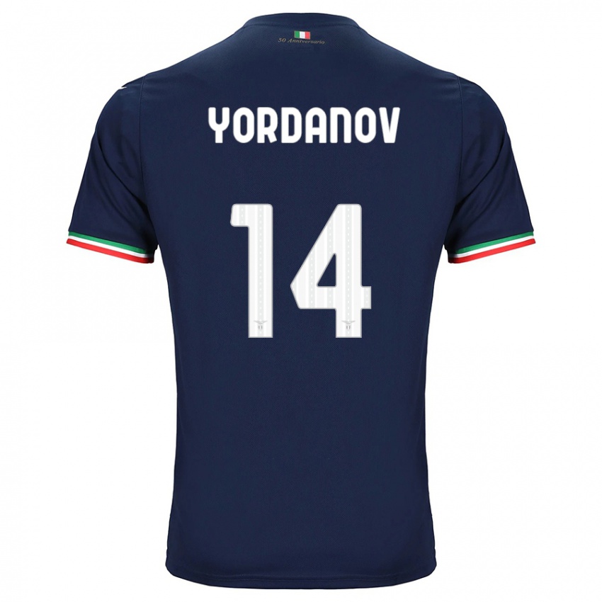 Kinder Damyan Yordanov #14 Marine Auswärtstrikot Trikot 2023/24 T-Shirt Belgien