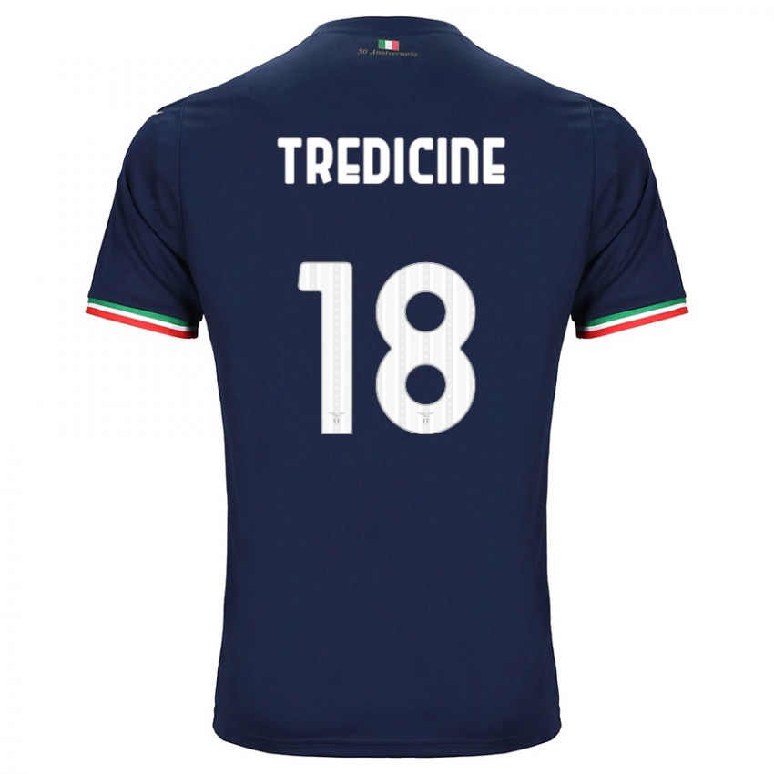 Enfant Maillot Manuel Tredicine #18 Marin Tenues Extérieur 2023/24 T-Shirt Belgique