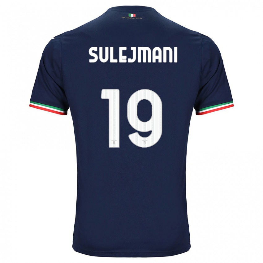 Enfant Maillot Flavio Sulejmani #19 Marin Tenues Extérieur 2023/24 T-Shirt Belgique